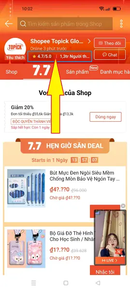 Mua mỹ phẩm trên Shopee mall 2