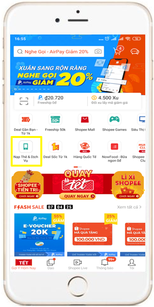 Hướng dẫn sử dụng evoucher nạp thẻ dịch vụ shopee Hướng dẫn sử dụng evoucher nạp thẻ dịch vụ shopee