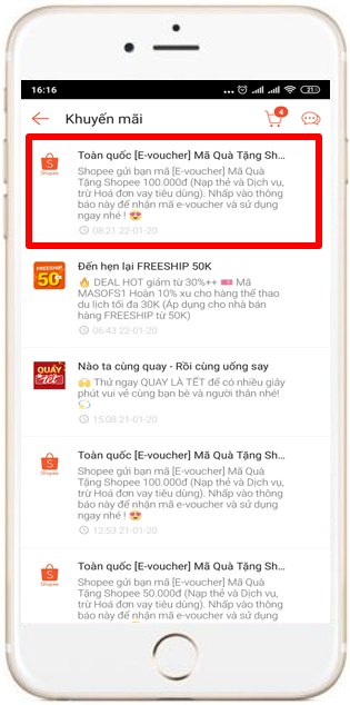 Mã quà tặng Shopee Mã quà tặng Shopee