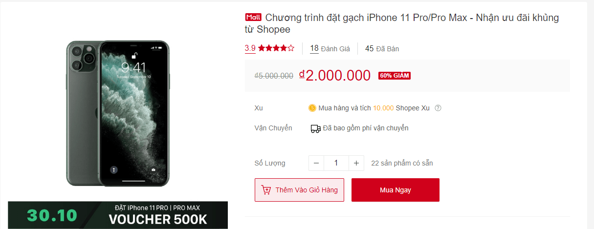 đặt gạch iPhone 11 Pro Max
