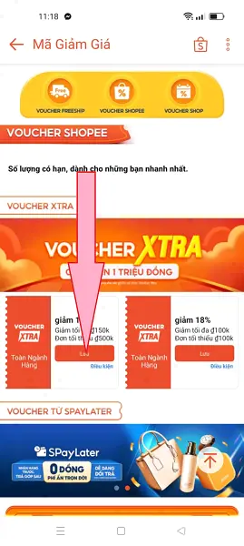 Lưu trước mã shopee 3