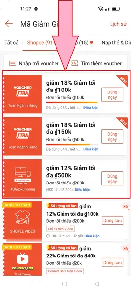 Lưu trước mã shopee 4