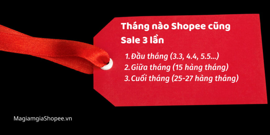 Lịch Sale Shopee