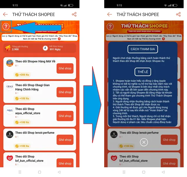 Thử thách shopee 2