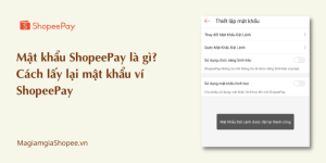 mật khẩu ví Shopeepay