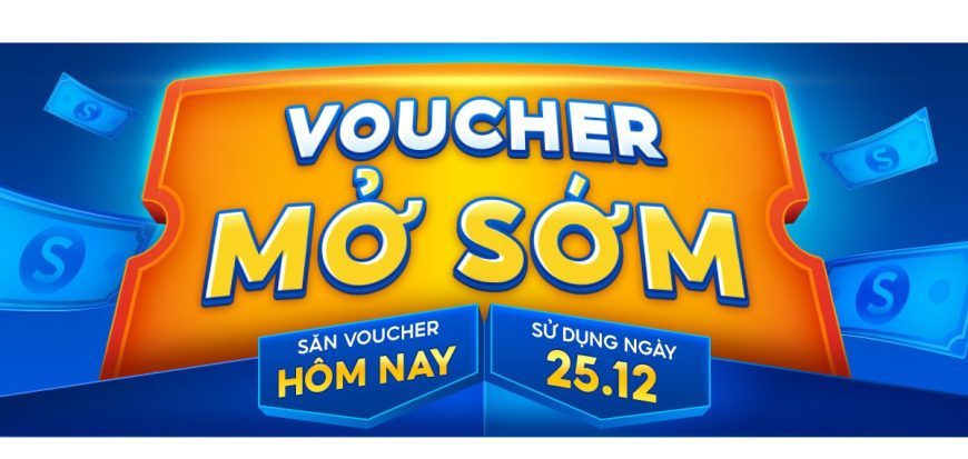 voucher mở sớm shopee 25.12