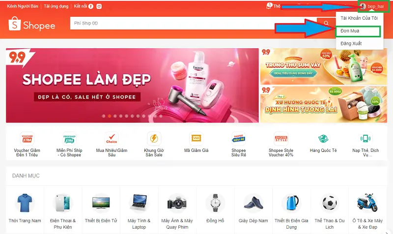 tra cứu đơn hàng Shopee 1