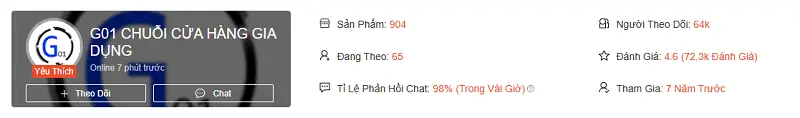 Shop trên shopee 5
