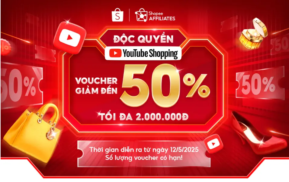 mã youtube shopee 15.6
