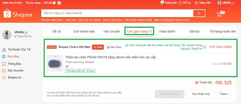 Kiểm tra đơn vị vận chuyển shopee 4