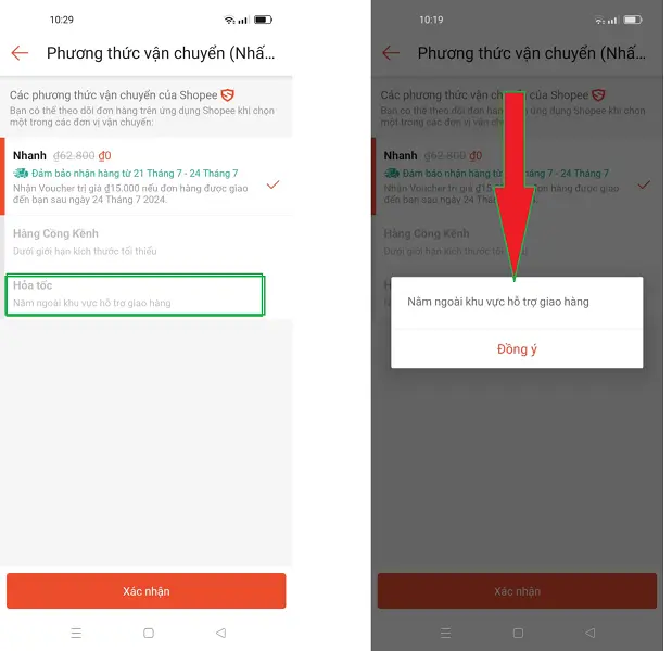 Phương thức vận chuyển trên shopee 3