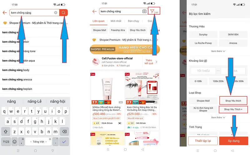 Shop yêu thích, yêu thích + trên Shopee 4