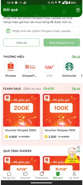 dùng xu đổi quà trên nô tì