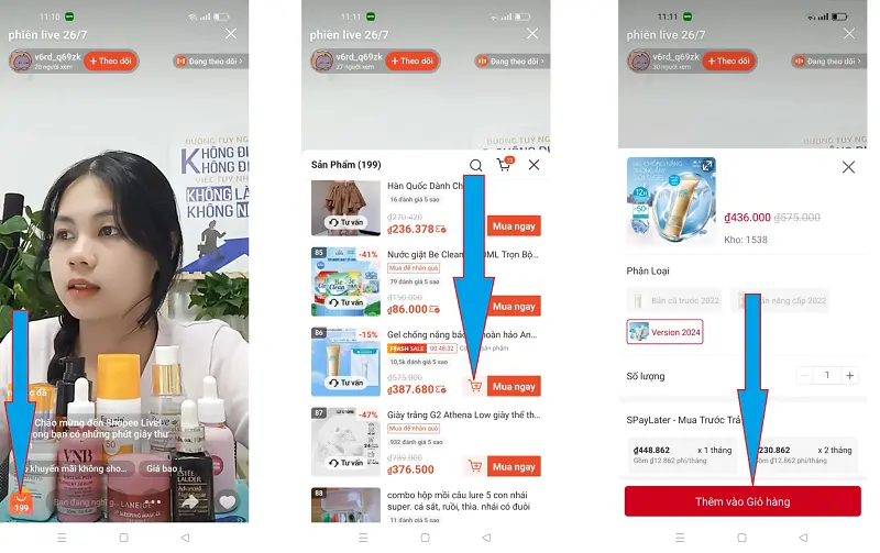 gắn tag Shopee Live 6