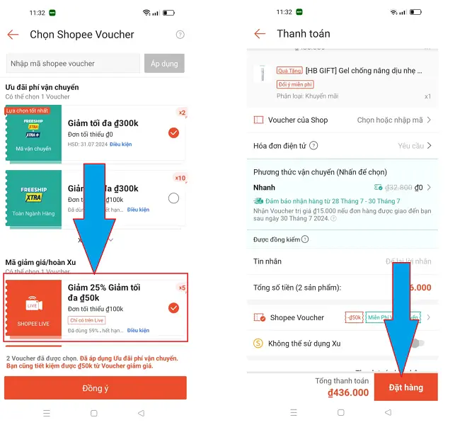 gắn tag Shopee Live 8