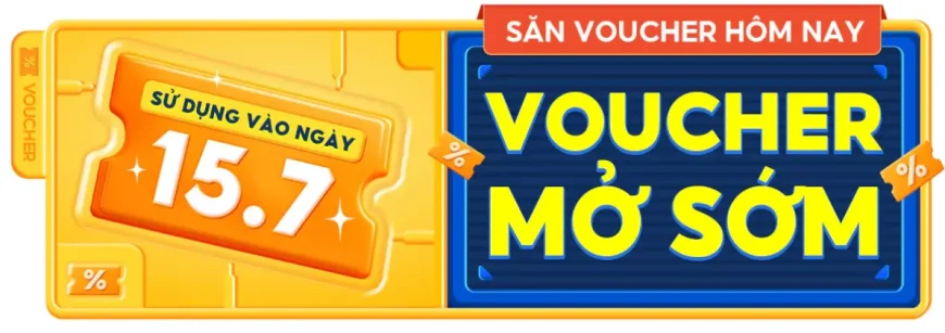 voucher mở sớm shopee 15.7 2025