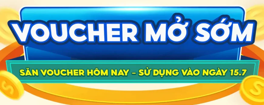 voucher mở sớm shopee 15.7