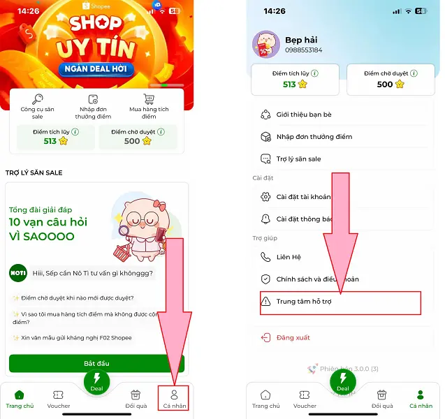 App Nô Tì 3