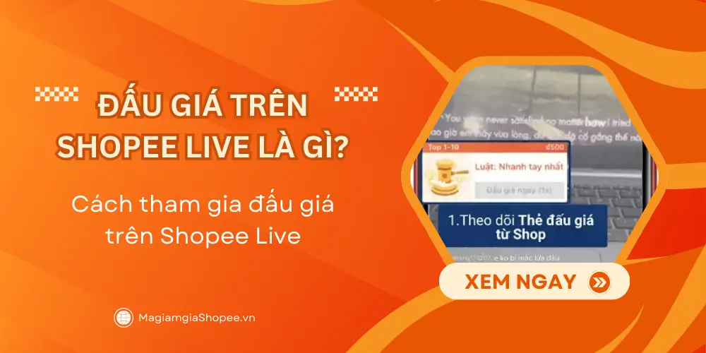 đấu giá trên shopee live