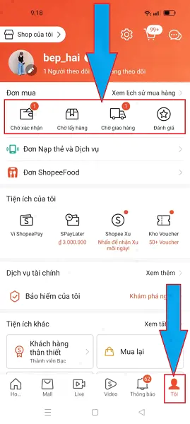 tra cứu đơn hàng Shopee