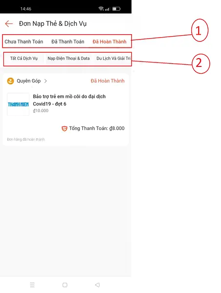 Kiểm tra lịch sử mua hàng Shopee 4