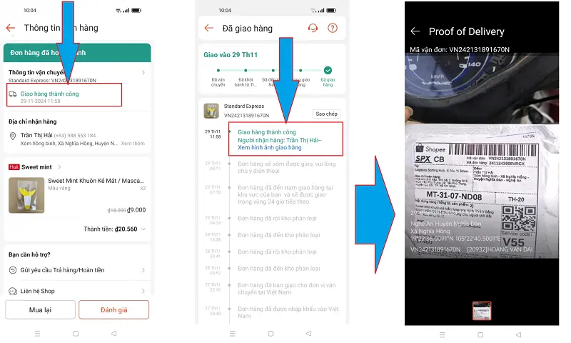 Xem hình ảnh giao hàng Shopee 2