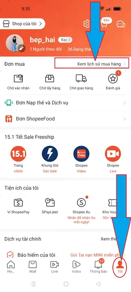 Xem hình ảnh giao hàng Shopee