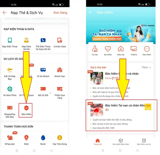 muâ bảo hiểm shopee 1
