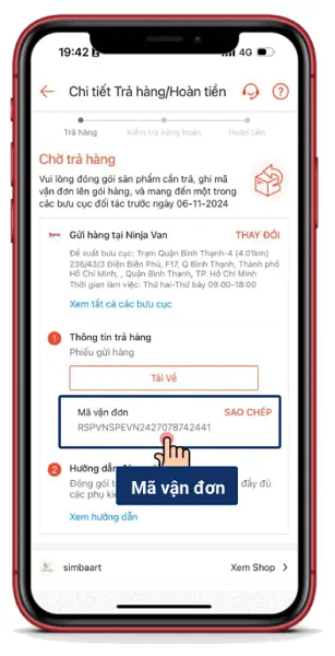 Trả hàng hoàn tiền shopee