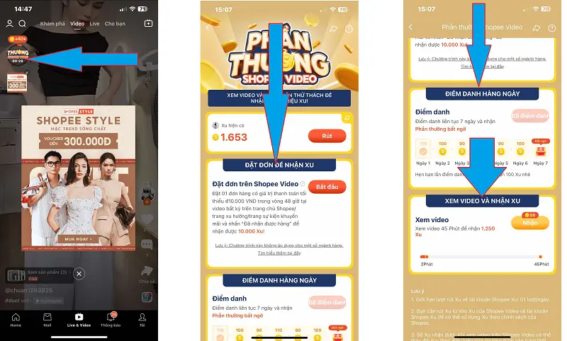 Phần thưởng Shopee video 1