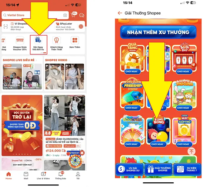 Shopee game 1