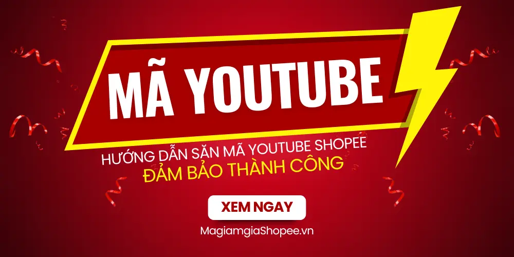 mã youtube shopee