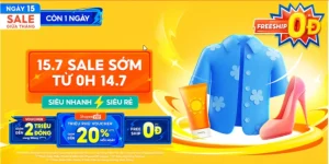 Sale Shopee 15.7 magiamgiashopee.vn