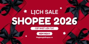 lịch sale shopee 2026