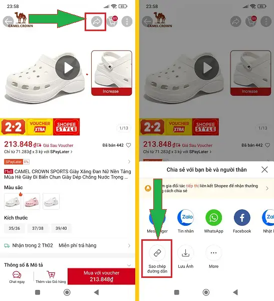 Voucher Shopee facebook 2